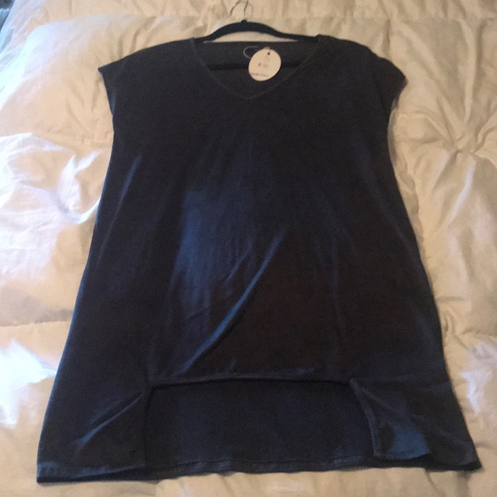 NWT charcoal gray suede tunic!